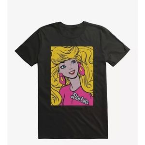 Barbie Pop Art TShirt Black Comic Book Style 90s Cartoon Barbie Size L NWT